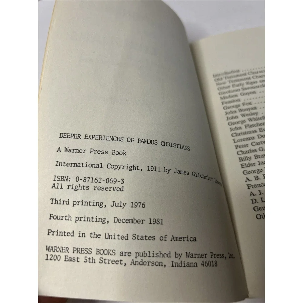 Deeper Experiences of Famous Christians by James Gilchrist Lawson